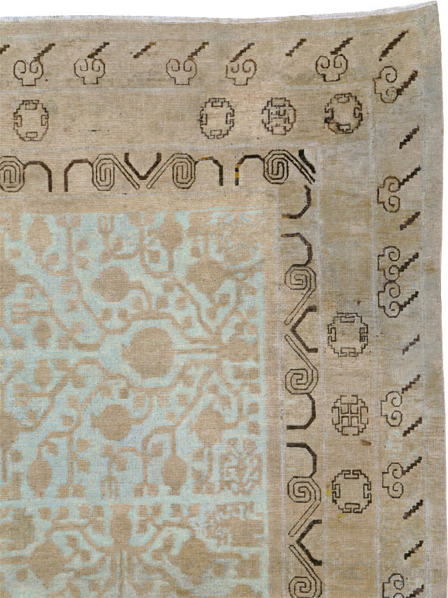 Vintage East Turkestan Khotan Gallery Carpet, No.23621 - Gss