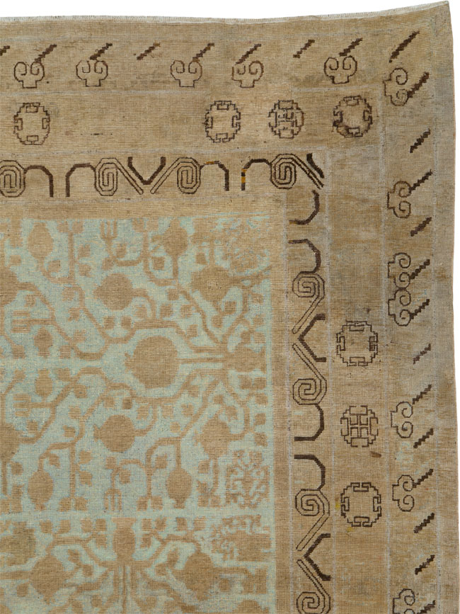 Vintage East Turkestan Khotan Gallery Carpet, No.23621 - Gss