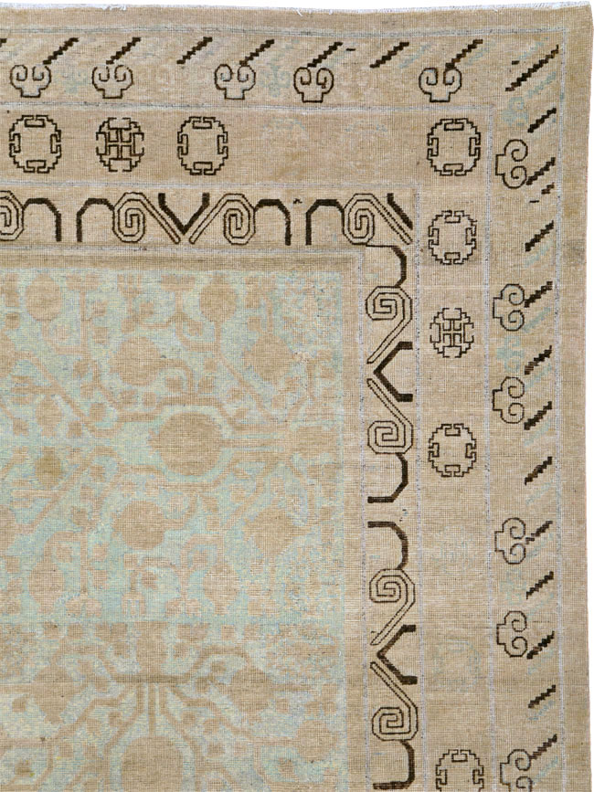 Vintage East Turkestan Khotan Gallery Carpet, No.23621 - Gss