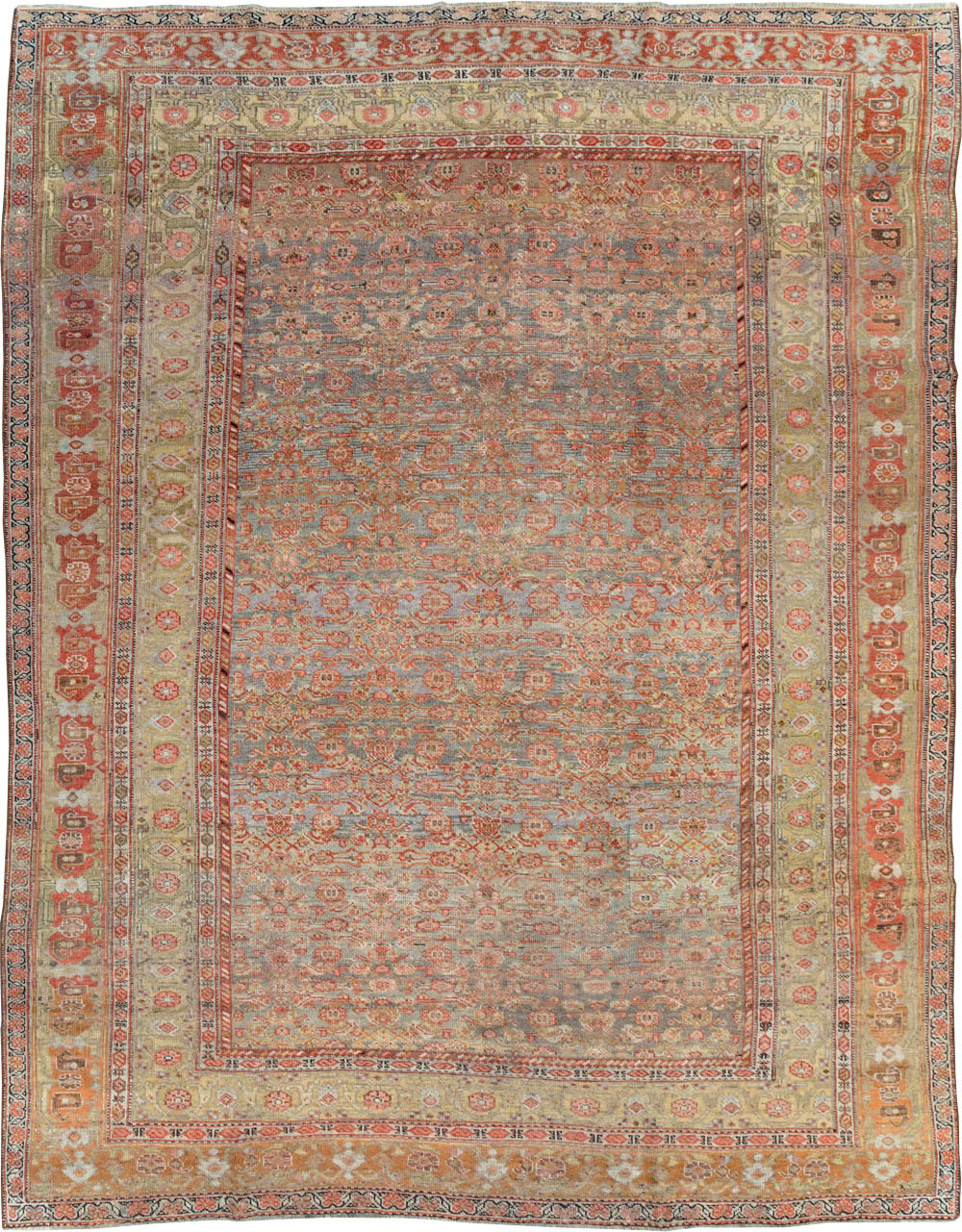 Antique Persian Bidjar Room Size Carpet, No.23633 - Gss
