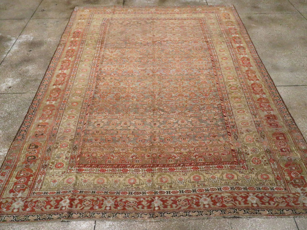 Antique Persian Bidjar Room Size Carpet, No.23633 - Gss