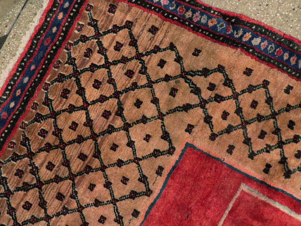 Vintage Persian Hamadan Pictorial Rug, No.23635 - Gss