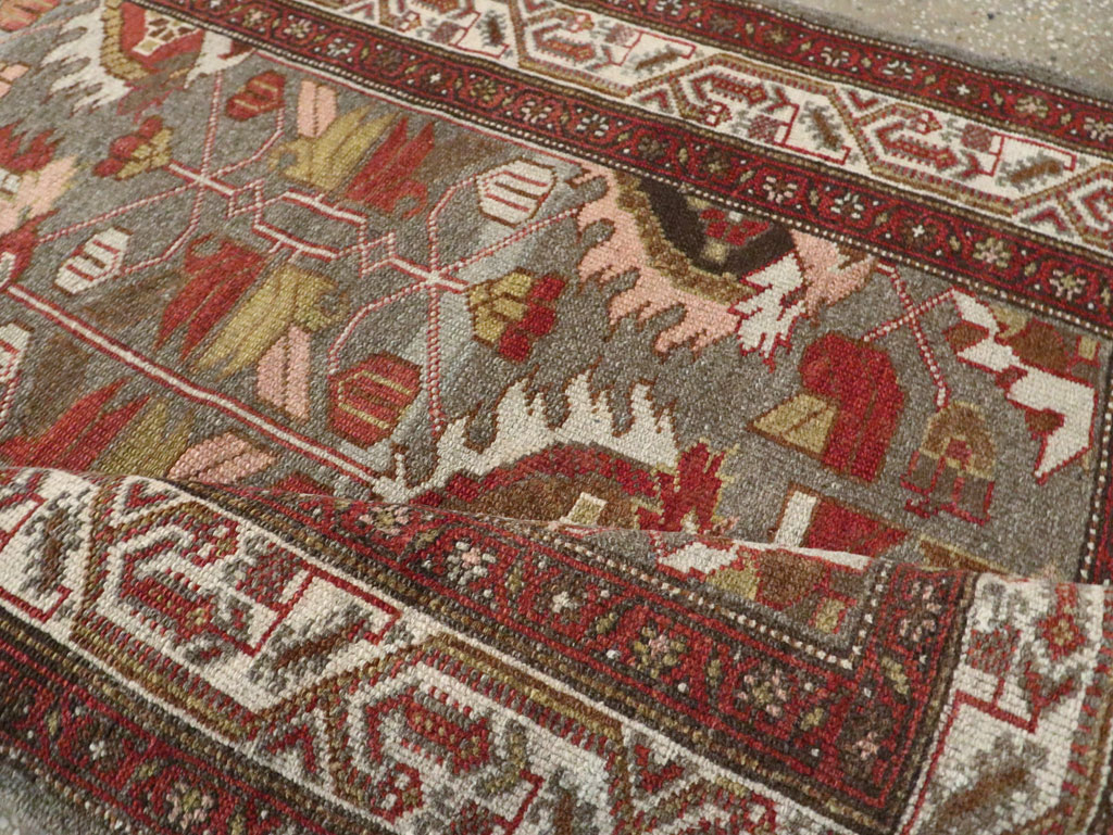 Vintage Persian Malayer Runner, No.23648 - Gss