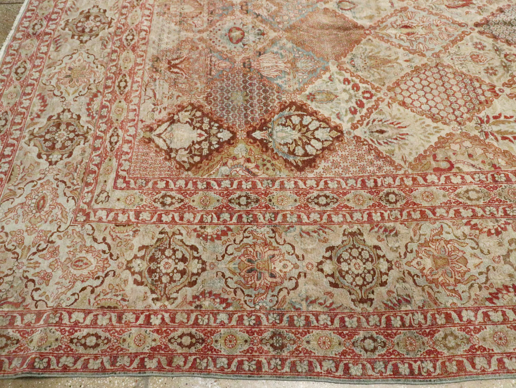 Vintage Persian Qazvin Carpet, No.23657 - Gss