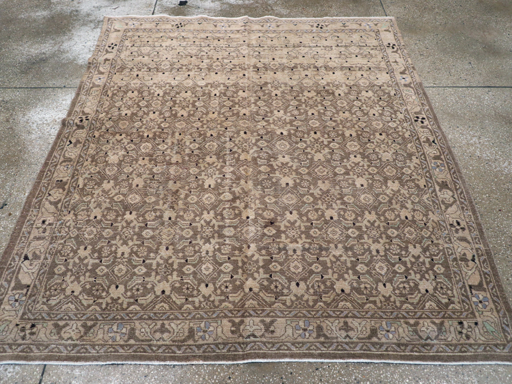 Vintage Persian Malayer Square Rug, No.23674 - Gss