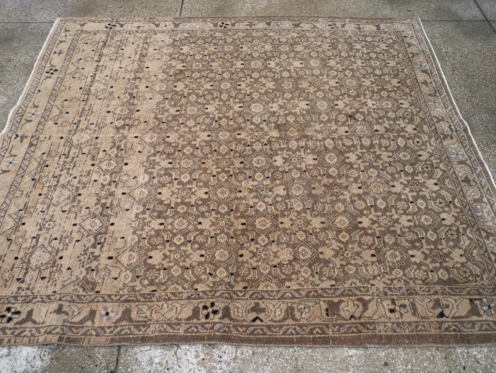 Vintage Persian Malayer Square Rug, No.23674 - Gss