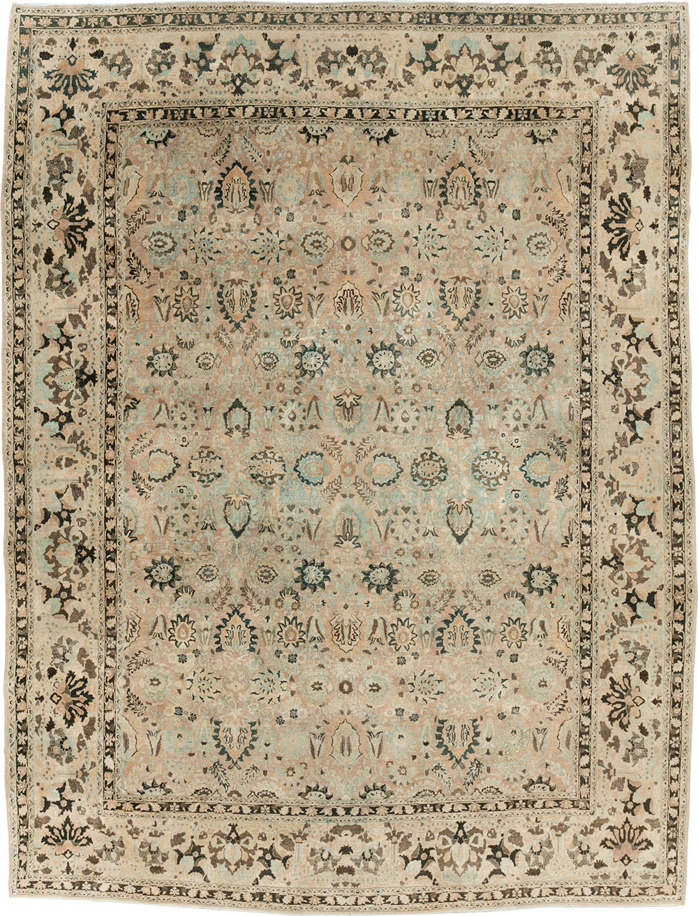 Antique Persian Mashad Room Size Carpet, No.23694 - Gss