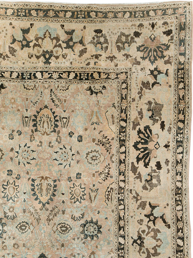 Antique Persian Mashad Room Size Carpet, No.23694 - Gss