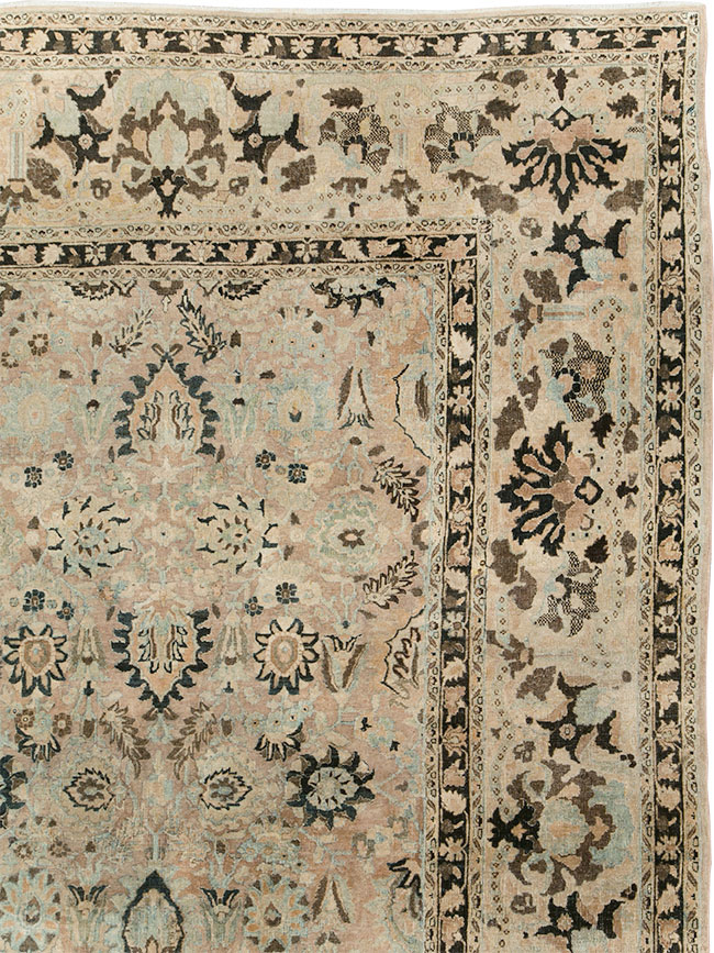 Antique Persian Mashad Room Size Carpet, No.23694 - Gss