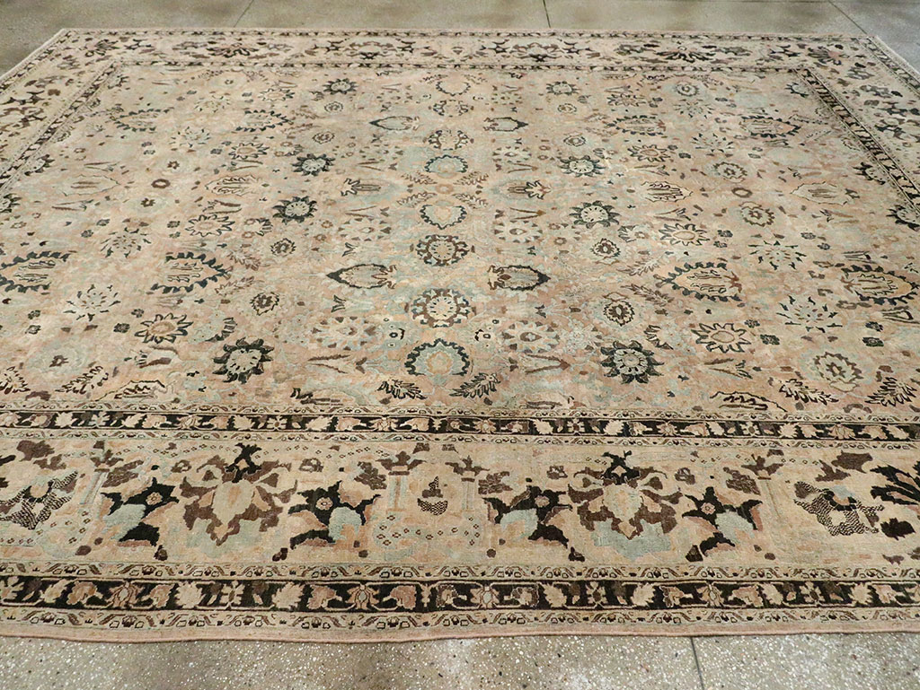 Antique Persian Mashad Room Size Carpet, No.23694 - Gss