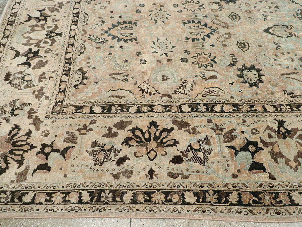 Antique Persian Mashad Room Size Carpet, No.23694 - Gss