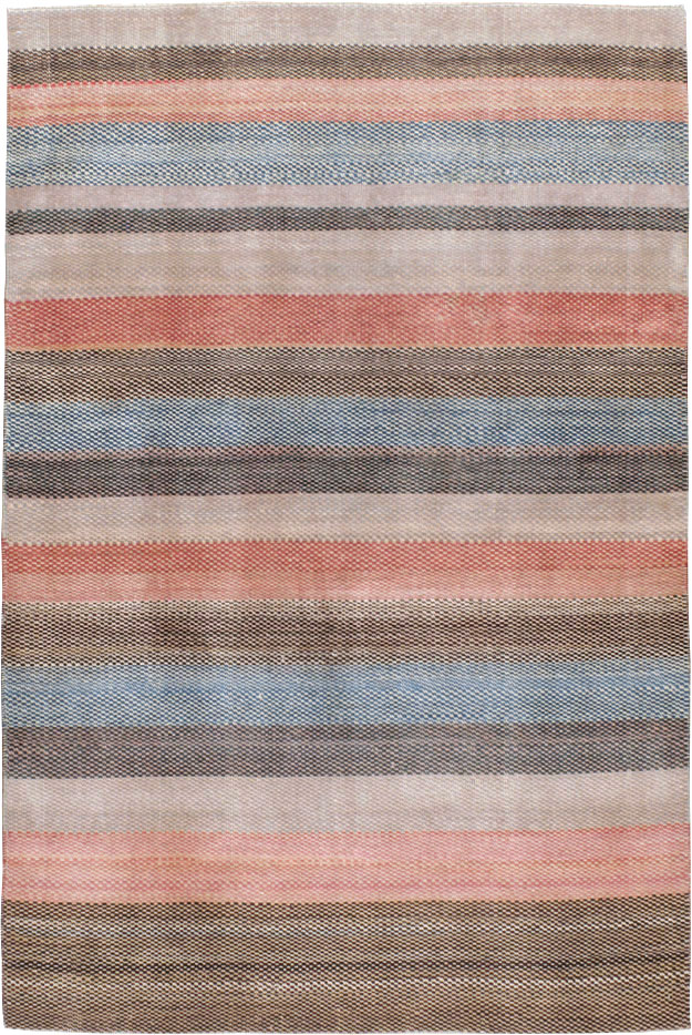 Vintage Persian Malayer Modernist Rug, No.23696 - Gss