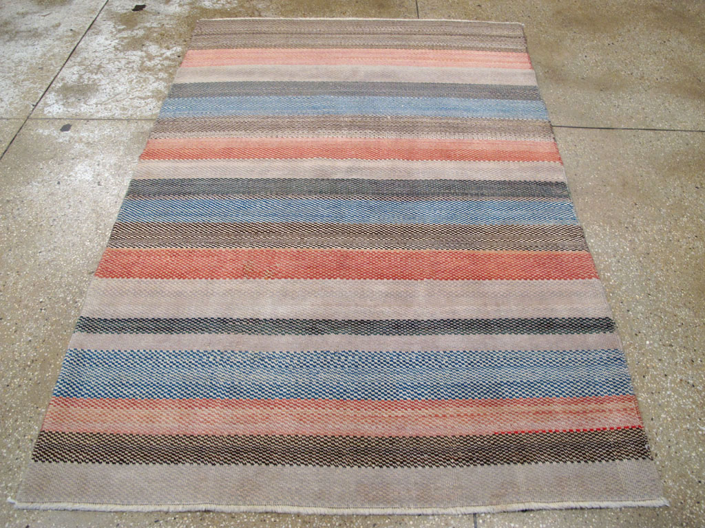Vintage Persian Malayer Modernist Rug, No.23696 - Gss