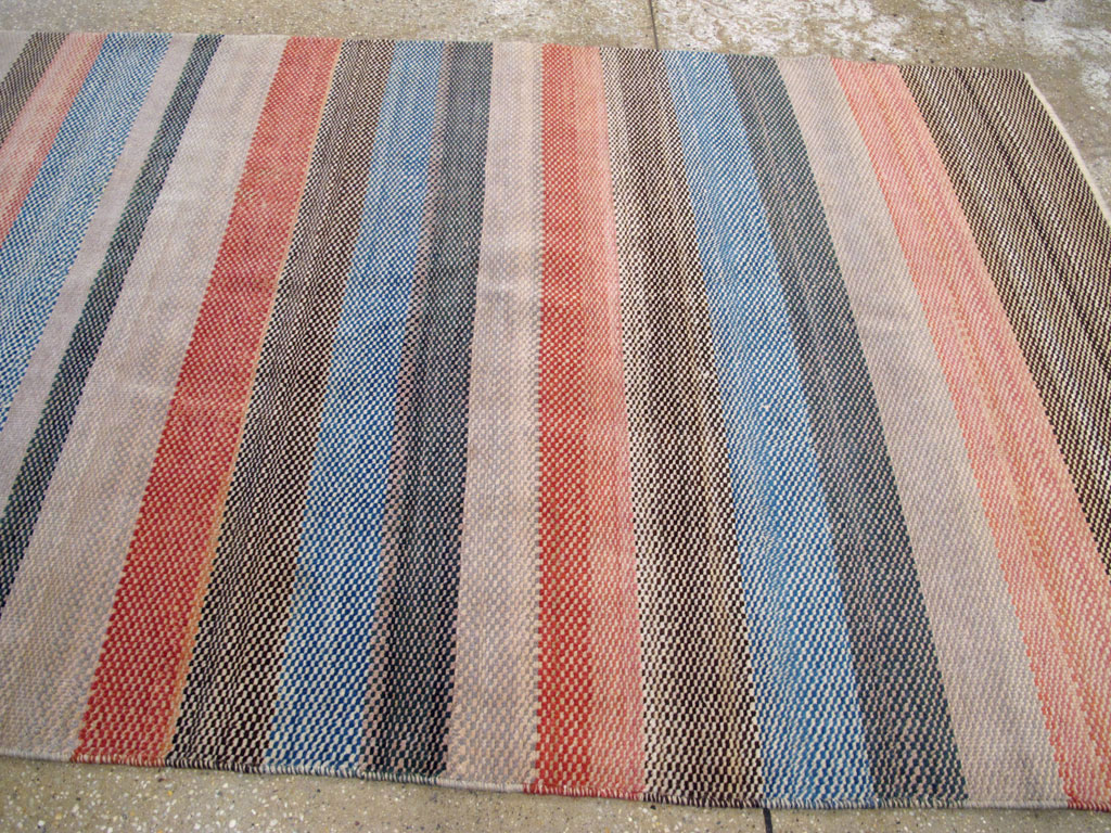 Vintage Persian Malayer Modernist Rug, No.23696 - Gss