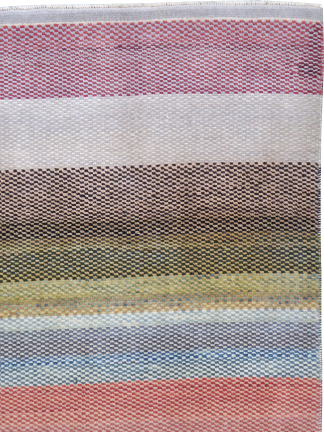 Vintage Persian Malayer Modernist Rug, No.23699 - Gss
