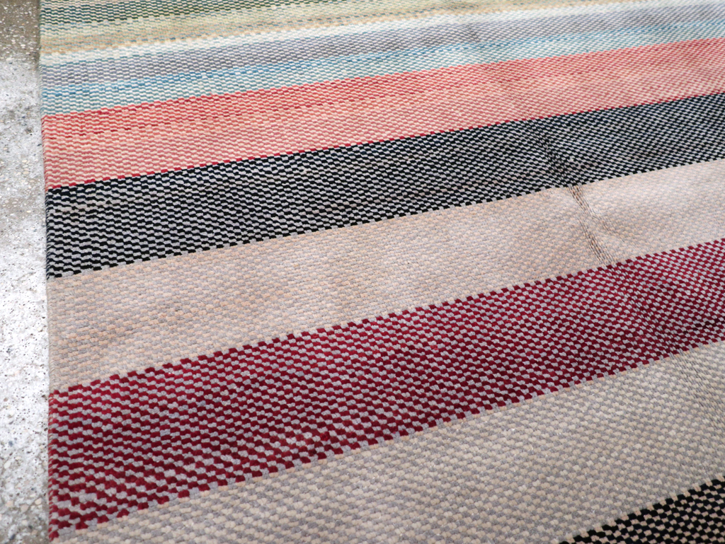 Vintage Persian Malayer Modernist Rug, No.23699 - Gss