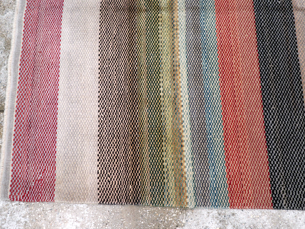 Vintage Persian Malayer Modernist Rug, No.23699 - Gss