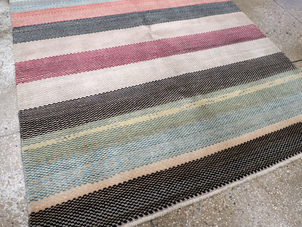 Vintage Persian Malayer Modernist Rug, No.23699 - Gss