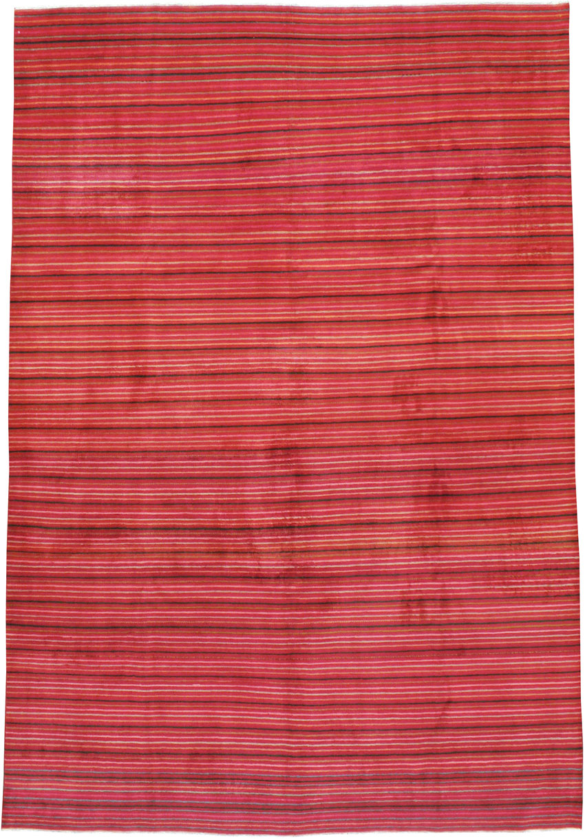 Vintage Persian Kashan Modernist Carpet, No.23700 - Gss