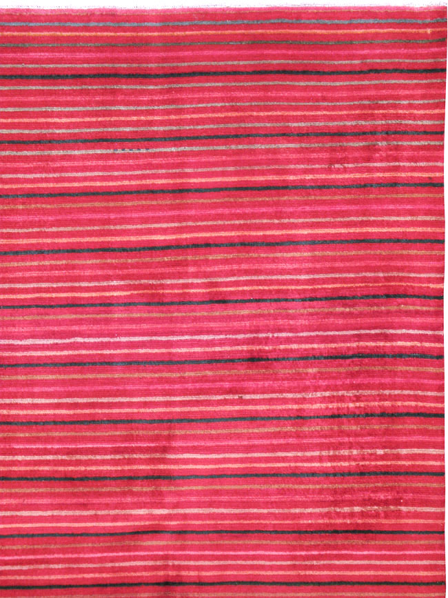 Vintage Persian Kashan Modernist Carpet, No.23700 - Gss