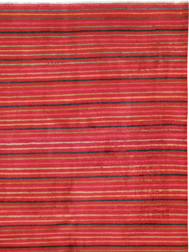 Vintage Persian Kashan Modernist Carpet, No.23700 - Gss