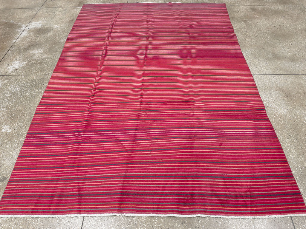 Vintage Persian Kashan Modernist Carpet, No.23700 - Gss