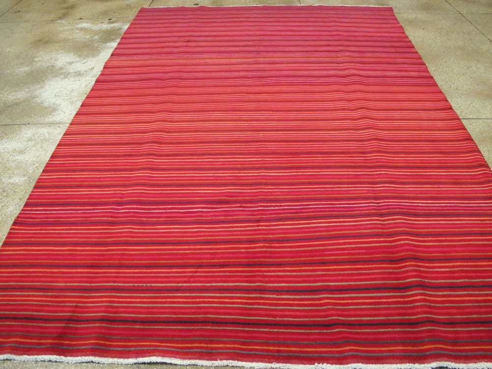 Vintage Persian Kashan Modernist Carpet, No.23700 - Gss