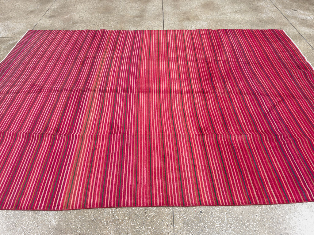 Vintage Persian Kashan Modernist Carpet, No.23700 - Gss