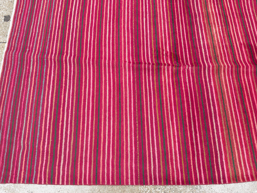 Vintage Persian Kashan Modernist Carpet, No.23700 - Gss