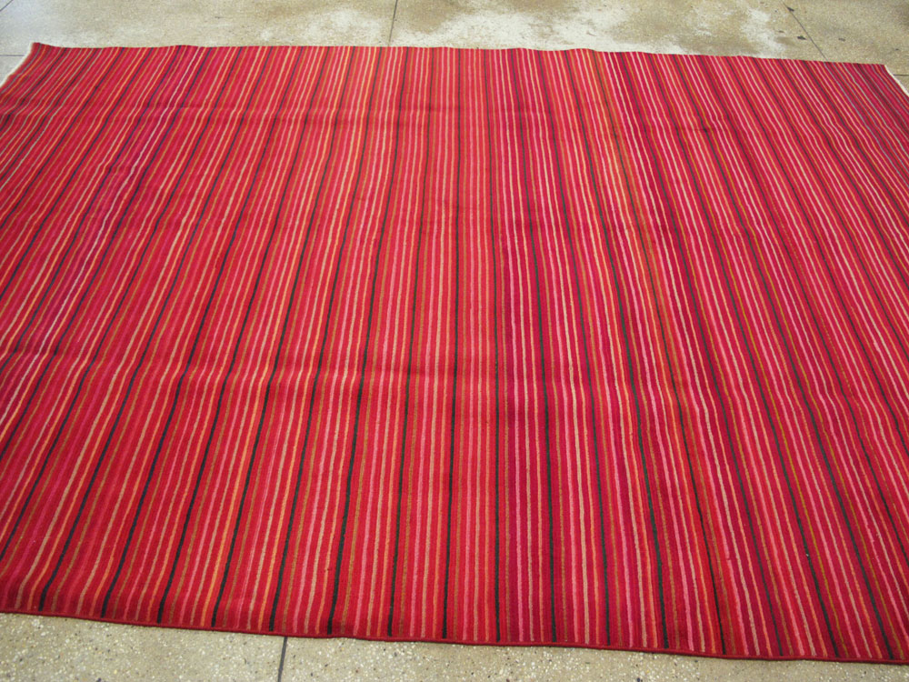 Vintage Persian Kashan Modernist Carpet, No.23700 - Gss