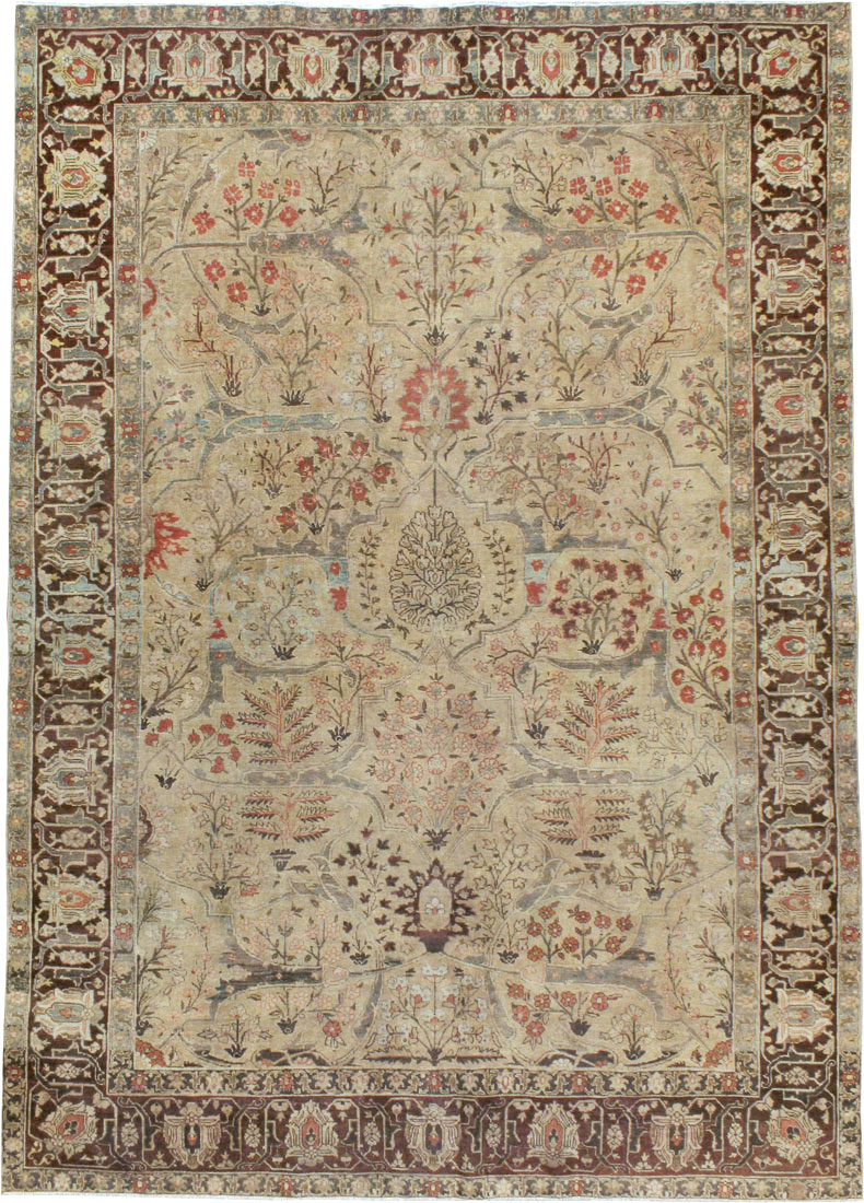 Antique Persian Tabriz Carpet, No.23715 - Gss