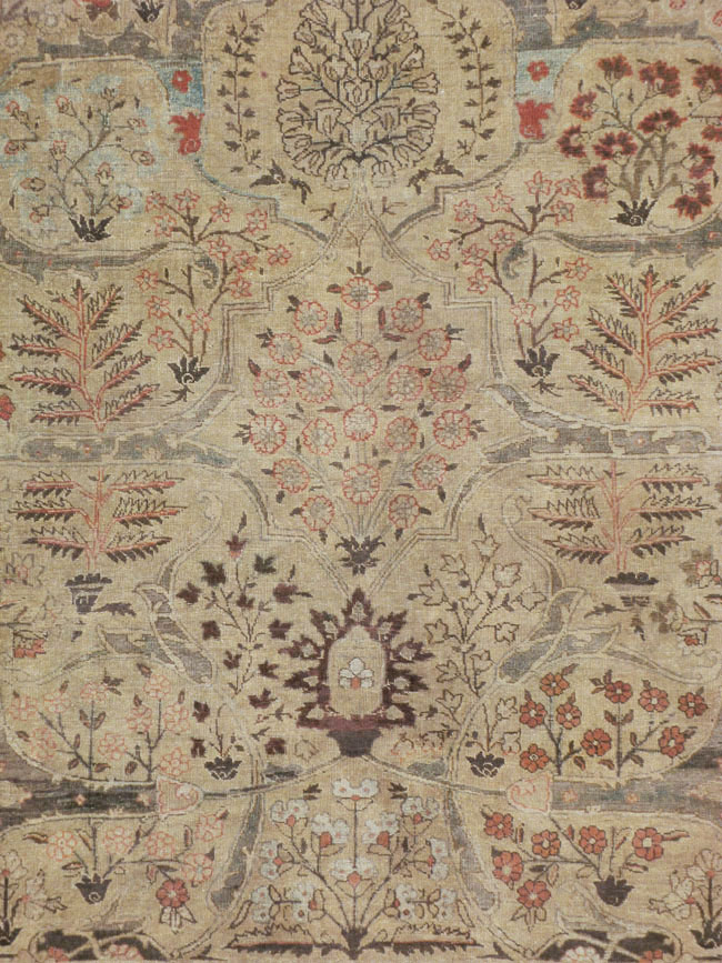 Antique Persian Tabriz Carpet, No.23715 - Gss