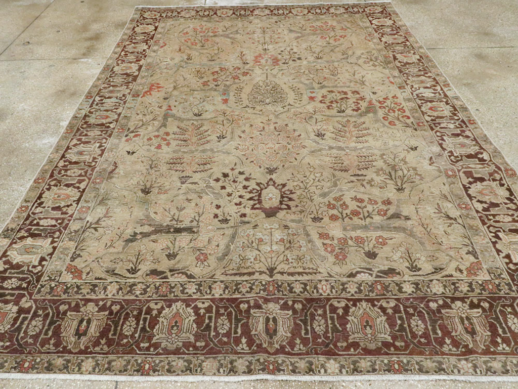 Antique Persian Tabriz Carpet, No.23715 - Gss