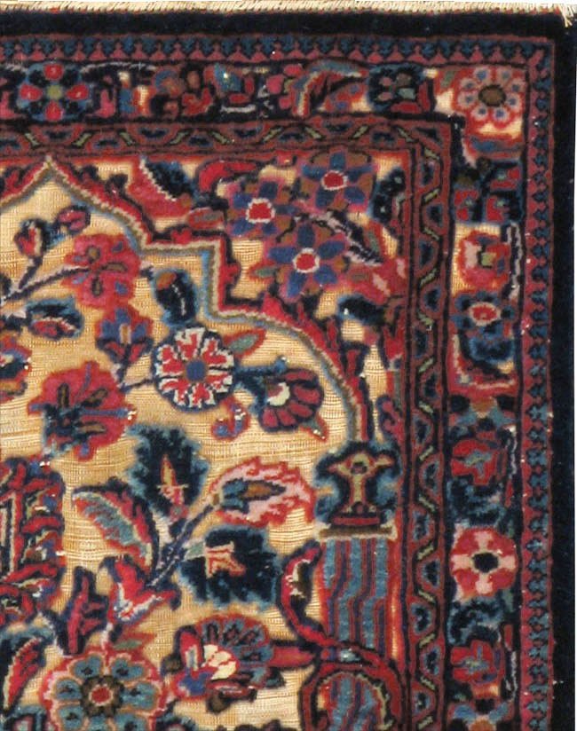 Vintage Persian Kashan Square Rug, No.23720 - Gss