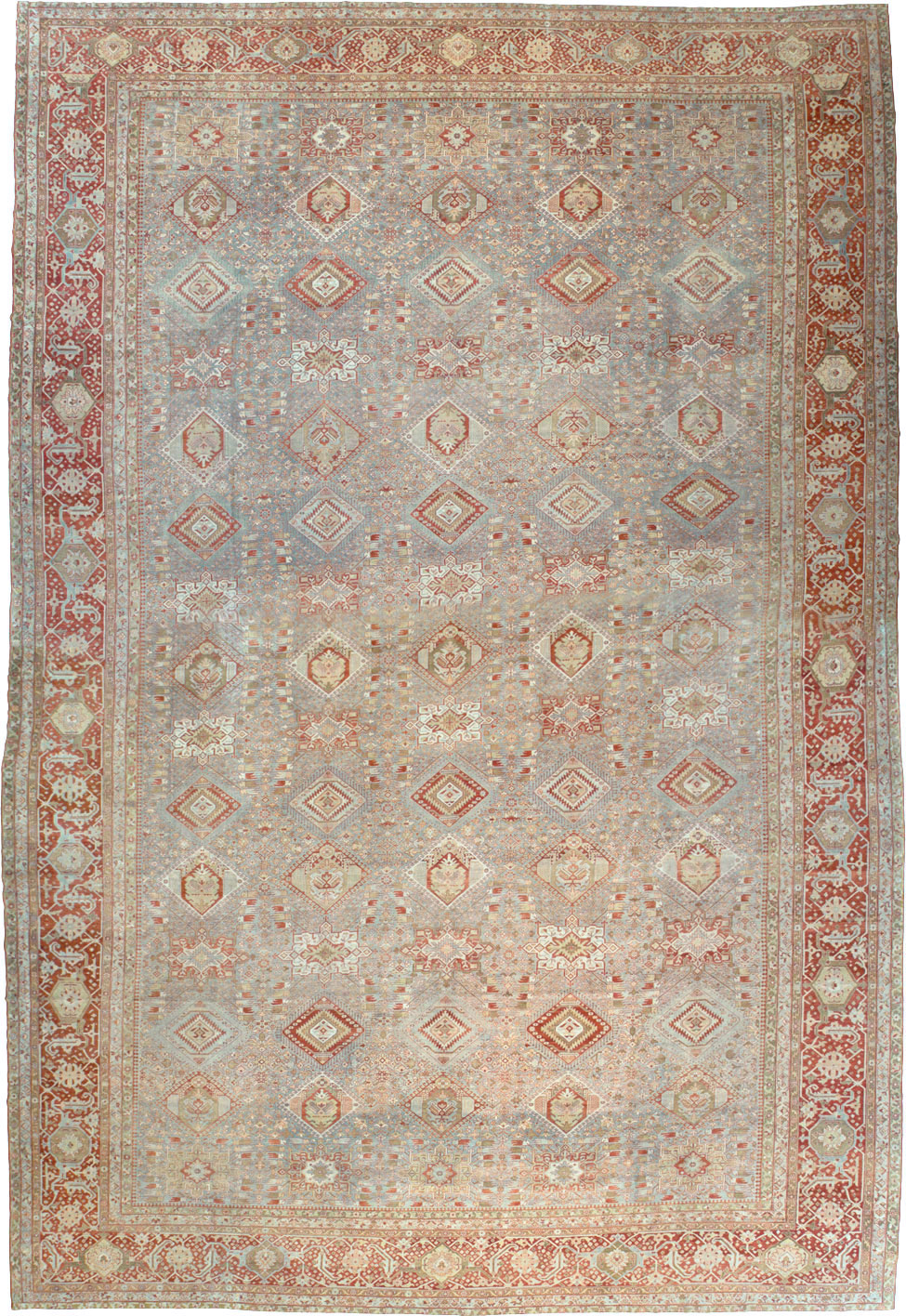 Antique Persian Karajeh Large Oversize Carpet, No.23721 - Gss