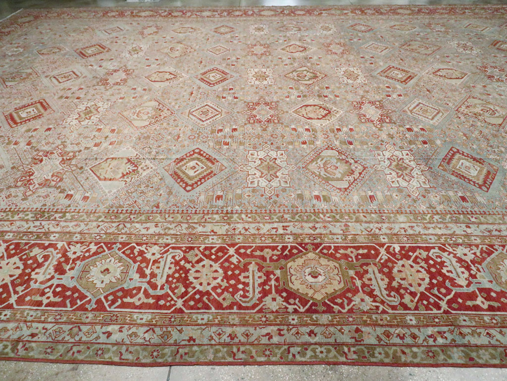 Antique Persian Karajeh Large Oversize Carpet, No.23721 - Gss