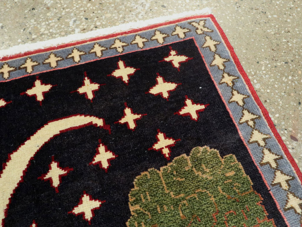 Vintage Persian Tabriz Pictorial Rug (Pair: 1 of 2), No.23727 - Gss
