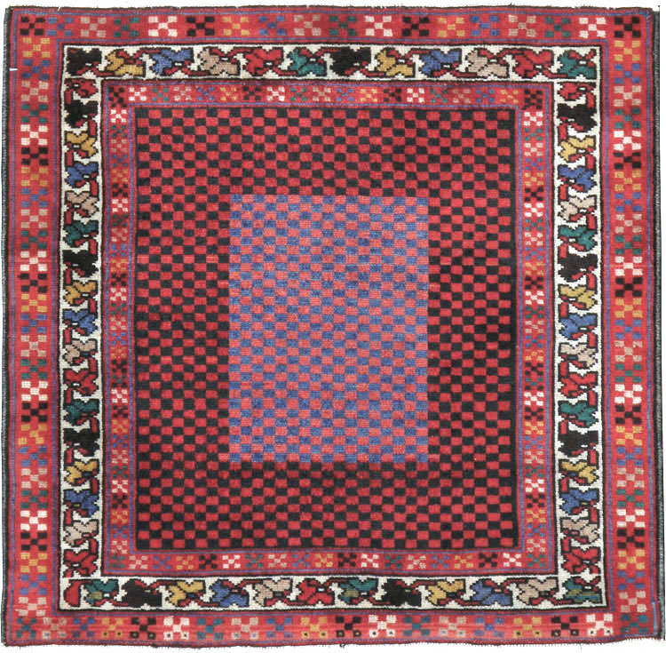 Vintage Persian Malayer Modernist Rug (Pair: 1 of 2), No.23730 - Gss
