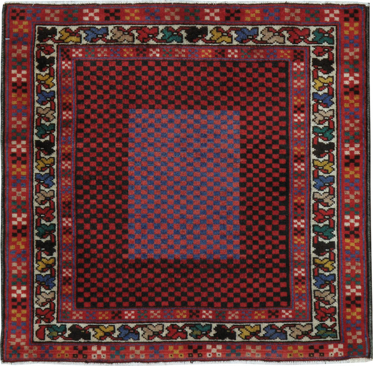 Vintage Persian Malayer Modernist Rug (Pair: 1 of 2), No.23730 - Gss