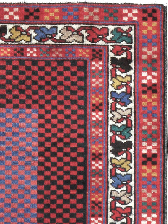 Vintage Persian Malayer Modernist Rug (Pair: 1 of 2), No.23730 - Gss