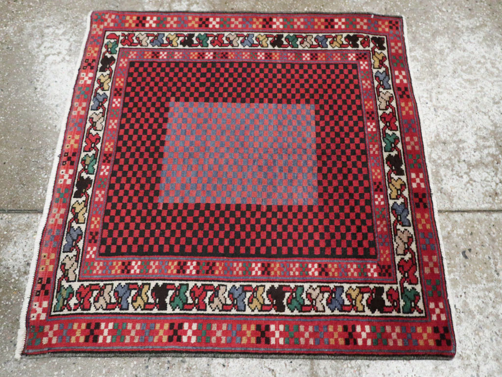 Vintage Persian Malayer Modernist Rug (Pair: 1 of 2), No.23730 - Gss