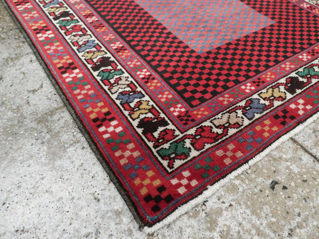 Vintage Persian Malayer Modernist Rug (Pair: 1 of 2), No.23730 - Gss