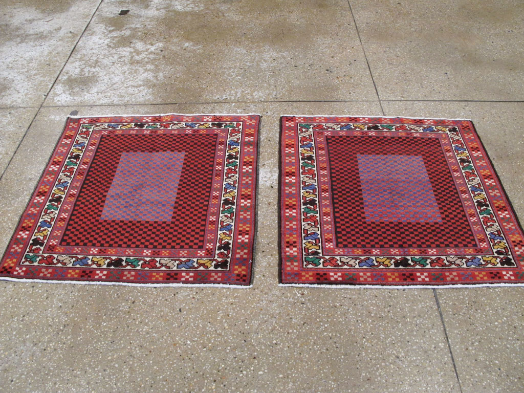 Vintage Persian Malayer Modernist Rug (Pair: 1 of 2), No.23730 - Gss
