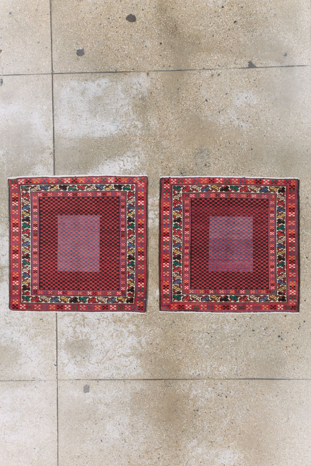 Vintage Persian Malayer Modernist Rug (Pair: 1 of 2), No.23730 - Gss