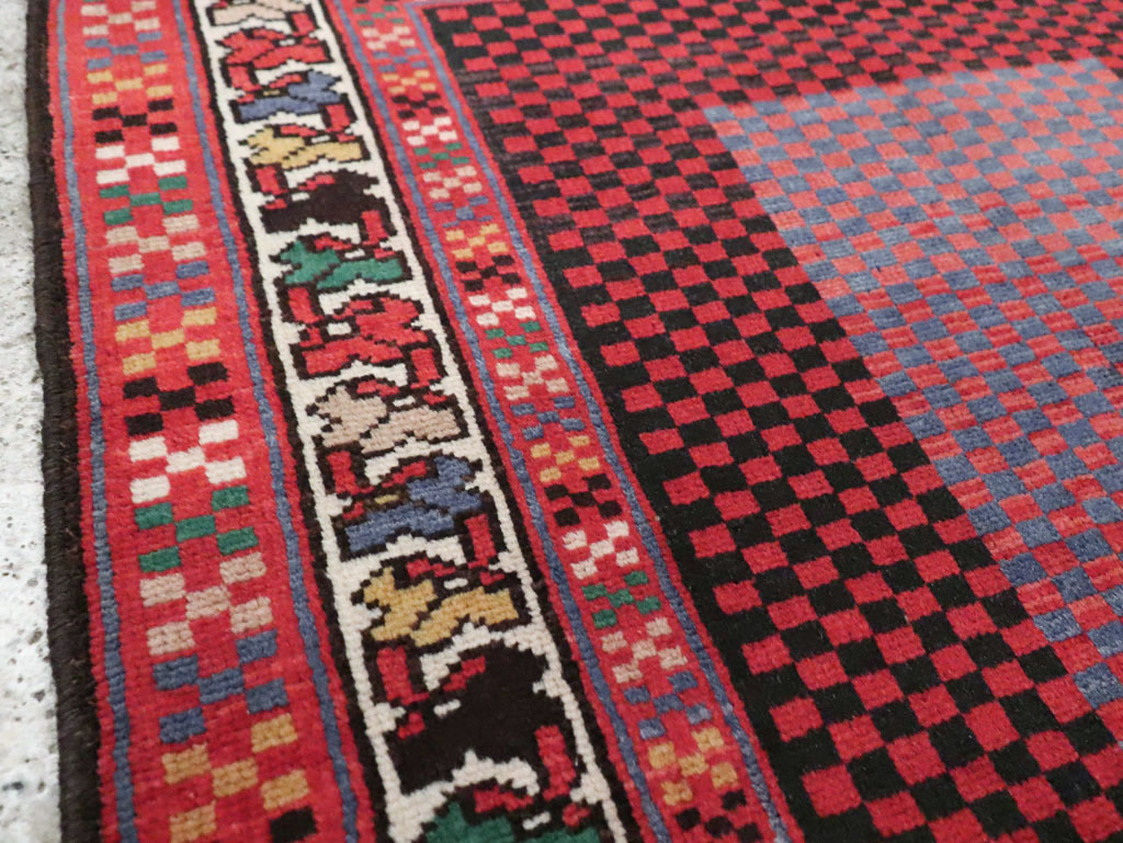 Vintage Persian Malayer Modernist Rug (Pair: 2 of 2), No.23731 - Gss