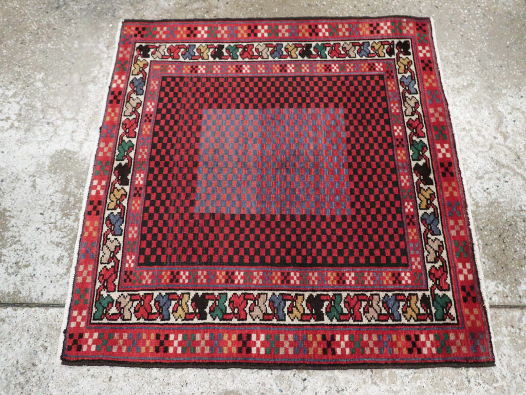 Vintage Persian Malayer Modernist Rug (Pair: 2 of 2), No.23731 - Gss