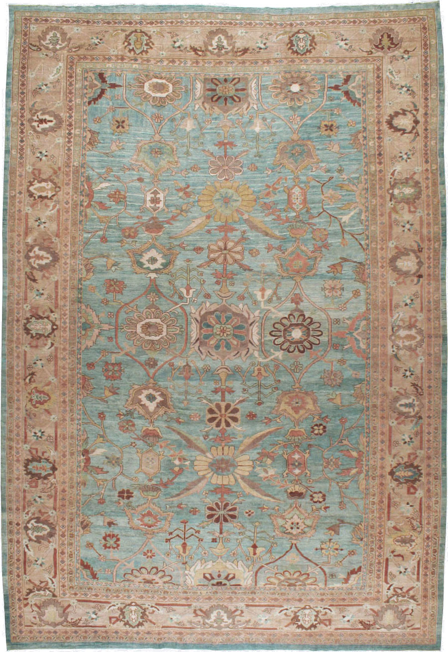Vintage Persian Mahal Oversize Carpet, No.23745 - Gss