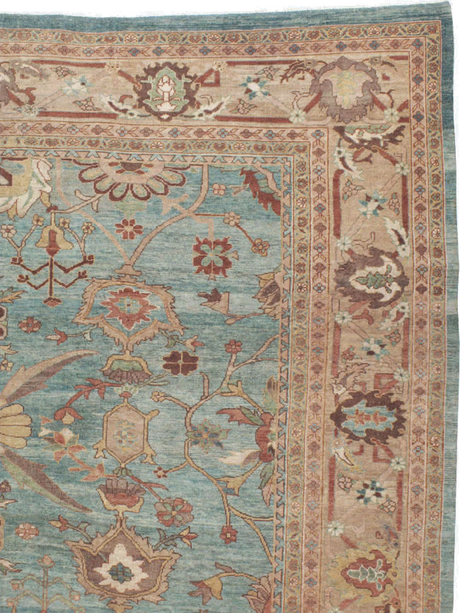Vintage Persian Mahal Oversize Carpet, No.23745 - Gss