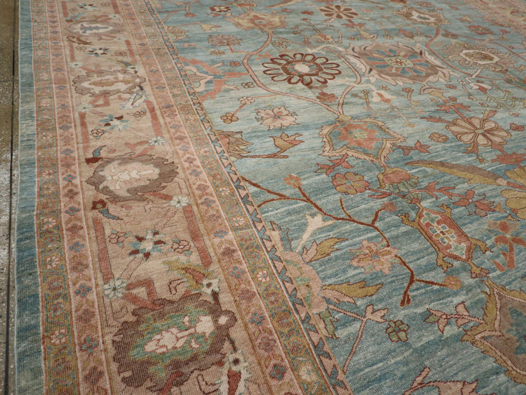 Vintage Persian Mahal Oversize Carpet, No.23745 - Gss