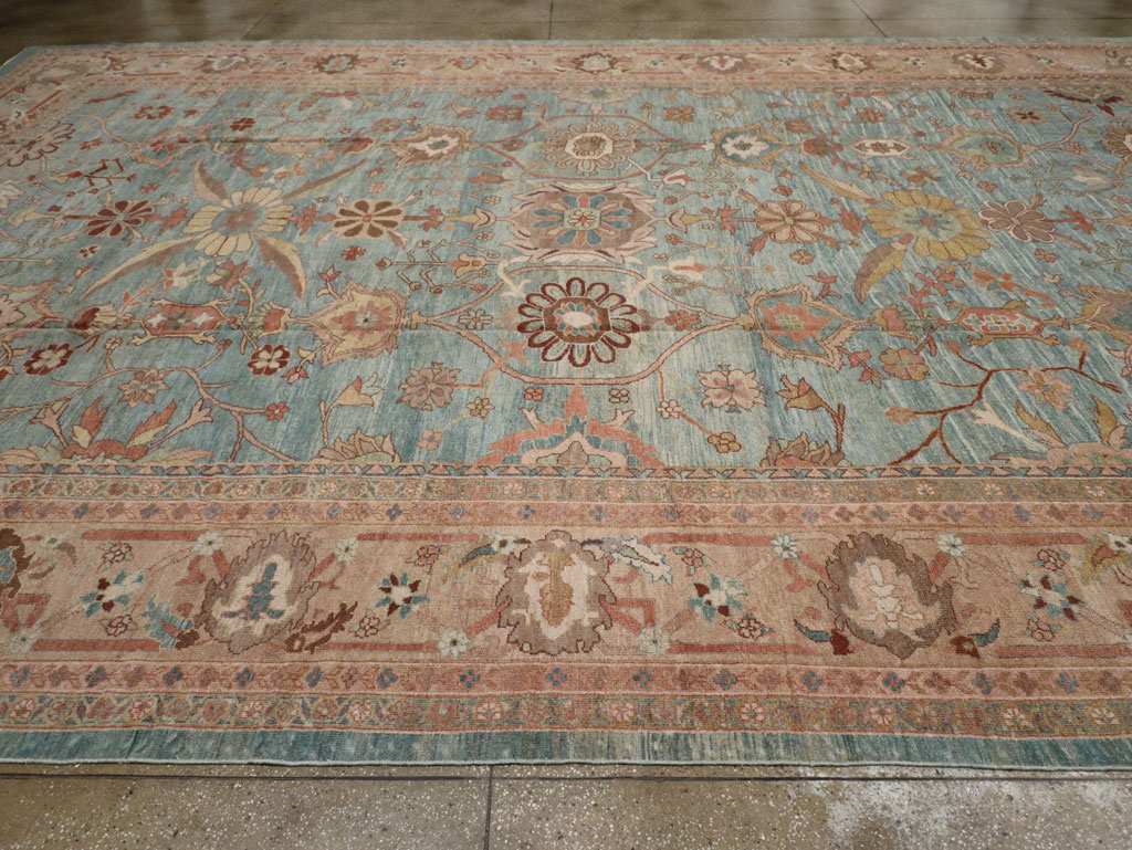 Vintage Persian Mahal Oversize Carpet, No.23745 - Gss